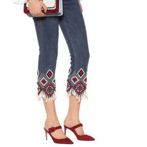 TORY BURCH Mia embellished jeans